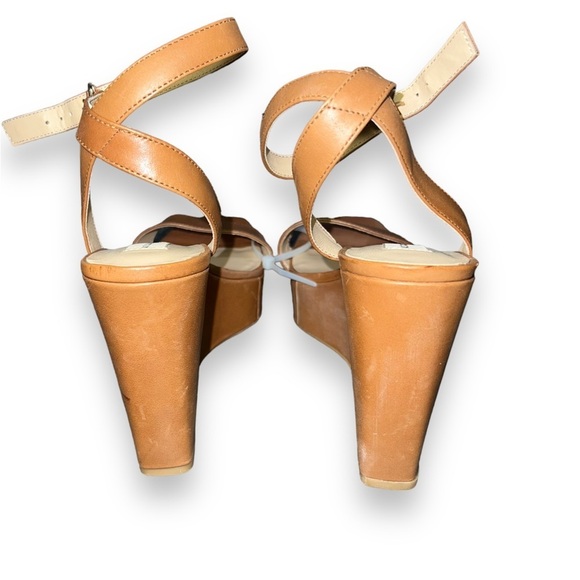 ✅Antonio Melani Leather Wrapped Strappy Wedge Platform Women Sandals Shoe - Picture 4 of 7